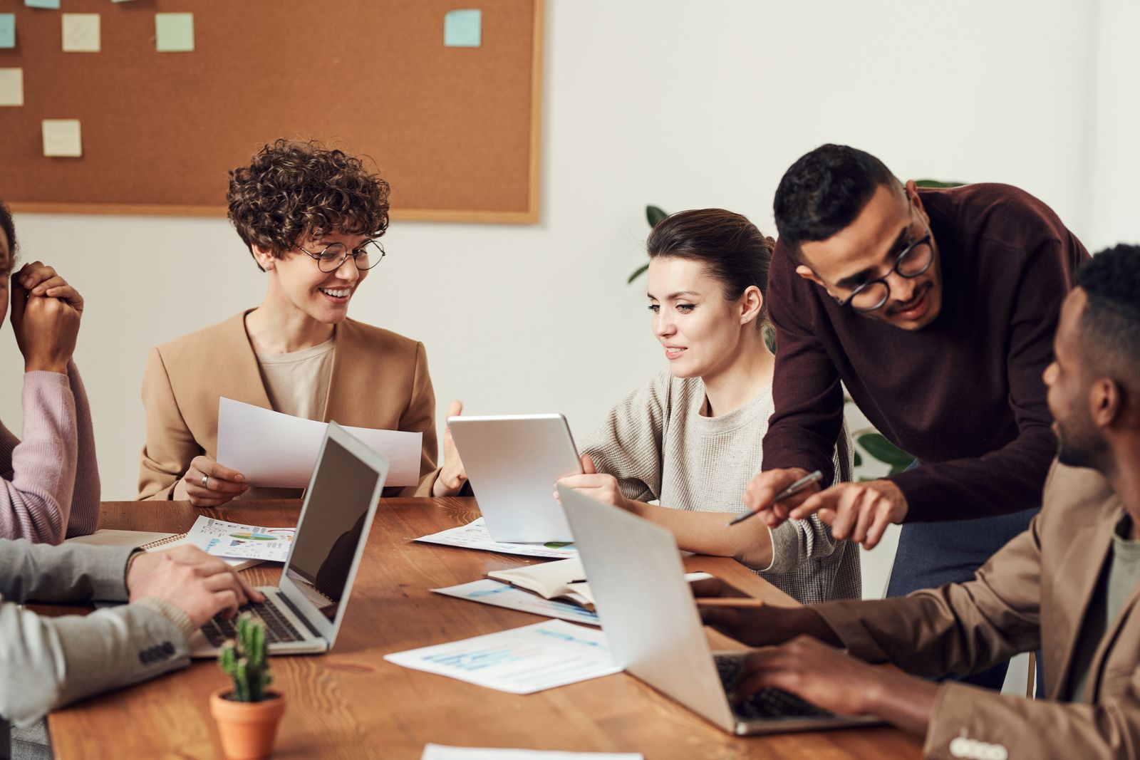 Team collaborating at a Canadian workplace