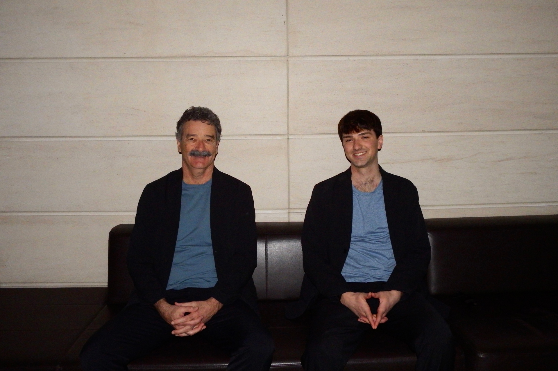 Gordon and Jarod Smith seated